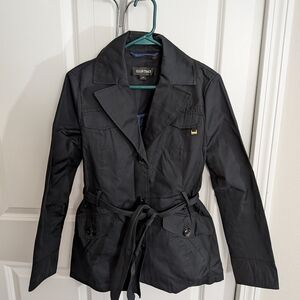 Ellen Tracy Women's Black Rain Jacket